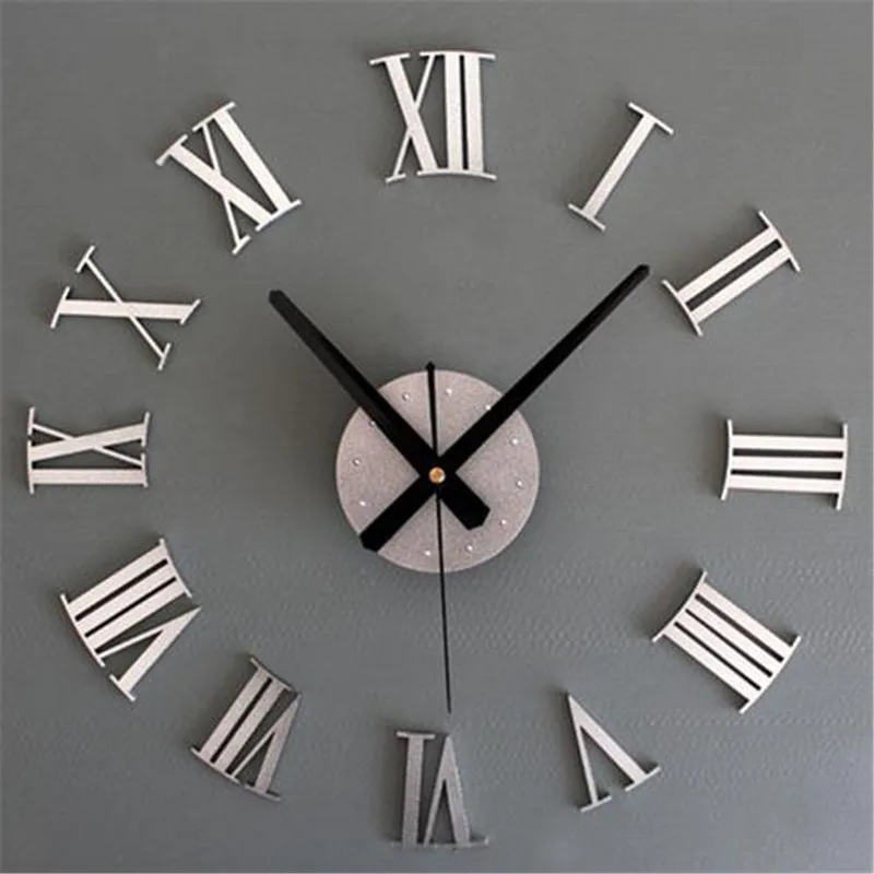 New Chic DIY Adhesive Silver Vintage Roman Numeral Number Frameless Wall Clock 3D Home Decor Living Room
New Chic DIY Adhesive Silver Vintage Roman Numeral Number Frameless Wall Clock 3D Home Decor Living Room