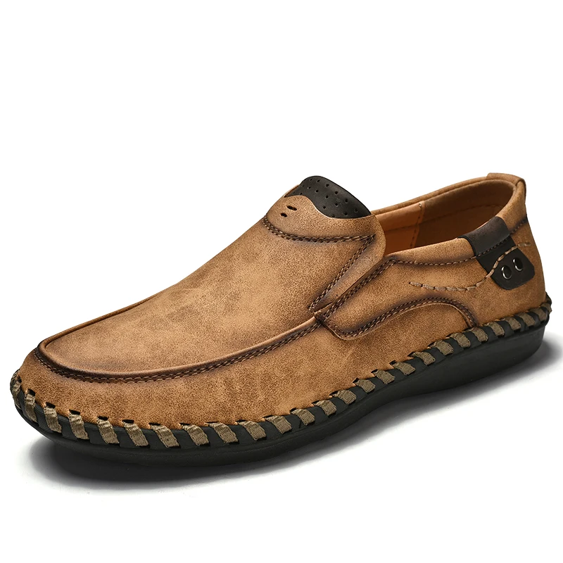 Men Fashion Leather Shoes Style Soft Moccasins Slip on Man Loafers High Quality Flats Brown Black Male Driving Shoes Plus Size
Men Fashion Leather Shoes Style Soft Moccasins Slip on Man Loafers High Quality Flats Brown Black Male Driving Shoes Plus Size