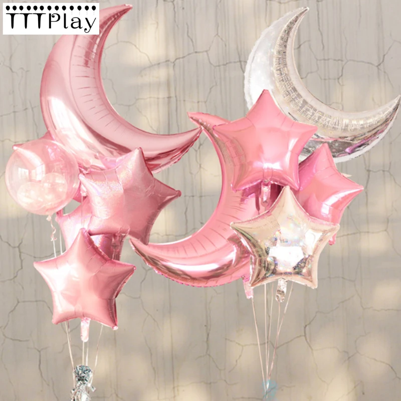 5pcs 18inch Star Foil Balloons Wedding Party Decoration Supplies 1pc 36inch Baby Shower Birthday Party Moon Foil Helium Balloons
5pcs 18inch Star Foil Balloons Wedding Party Decoration Supplies 1pc 36inch Baby Shower Birthday Party Moon Foil Helium Balloons