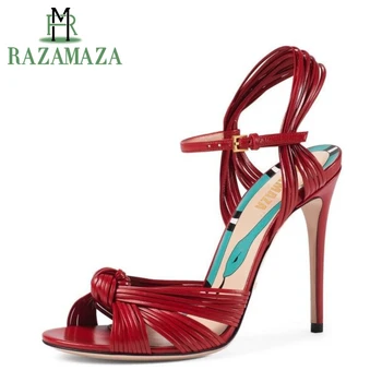 ZALAVOR 3 Colors Size 34-43 Fashion Women Genuine Leather High Heel Sandals Ankle Strap Summer Shoes Women Party Club Sandals
ZALAVOR 3 Colors Size 34-43 Fashion Women Genuine Leather High Heel Sandals Ankle Strap Summer Shoes Women Party Club Sandals