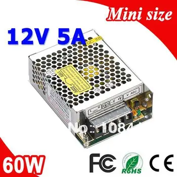 MS-60-12 60W 12V 5A Mini size LED Switching Power Supply Transformer 110V 220V AC to DC output
MS-60-12 60W 12V 5A Mini size LED Switching Power Supply Transformer 110V 220V AC to DC output