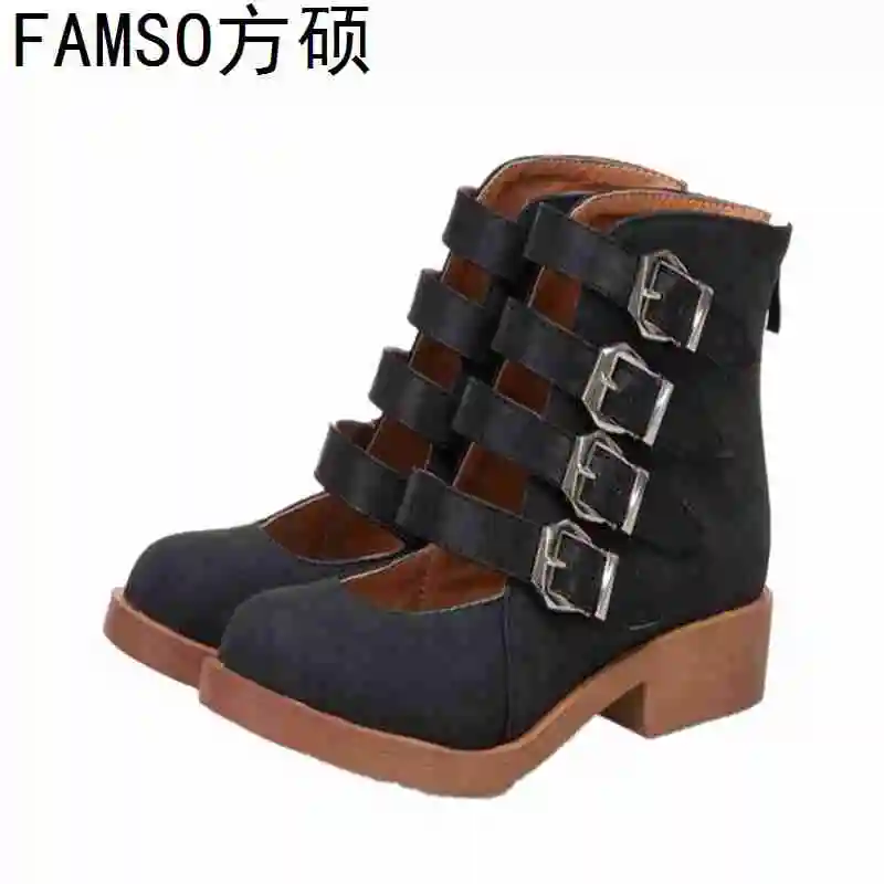 FAMSO 2019 New Arrival Women Pumps Round toe Buckle Square heels Spring Autumn Casual Shoes Designer Female Brand Girl Pumps
FAMSO 2019 New Arrival Women Pumps Round toe Buckle Square heels Spring Autumn Casual Shoes Designer Female Brand Girl Pumps