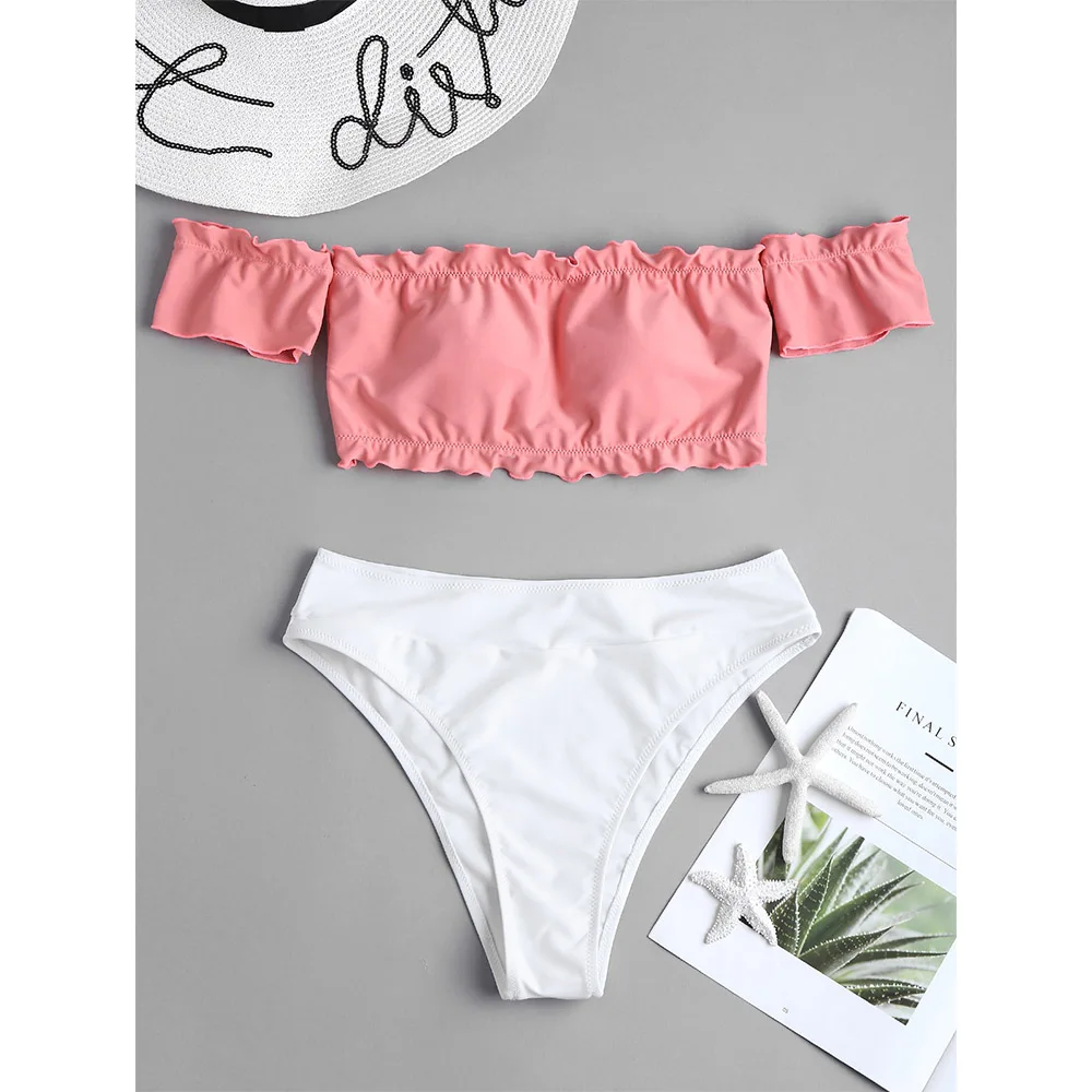 ZAFUL High Waist Bikini Off Shoulder Bathing Suit Swimwear Women Swimsuit Female Brazilian Bikinis Swimming Wear Maillot De Bain
ZAFUL High Waist Bikini Off Shoulder Bathing Suit Swimwear Women Swimsuit Female Brazilian Bikinis Swimming Wear Maillot De Bain