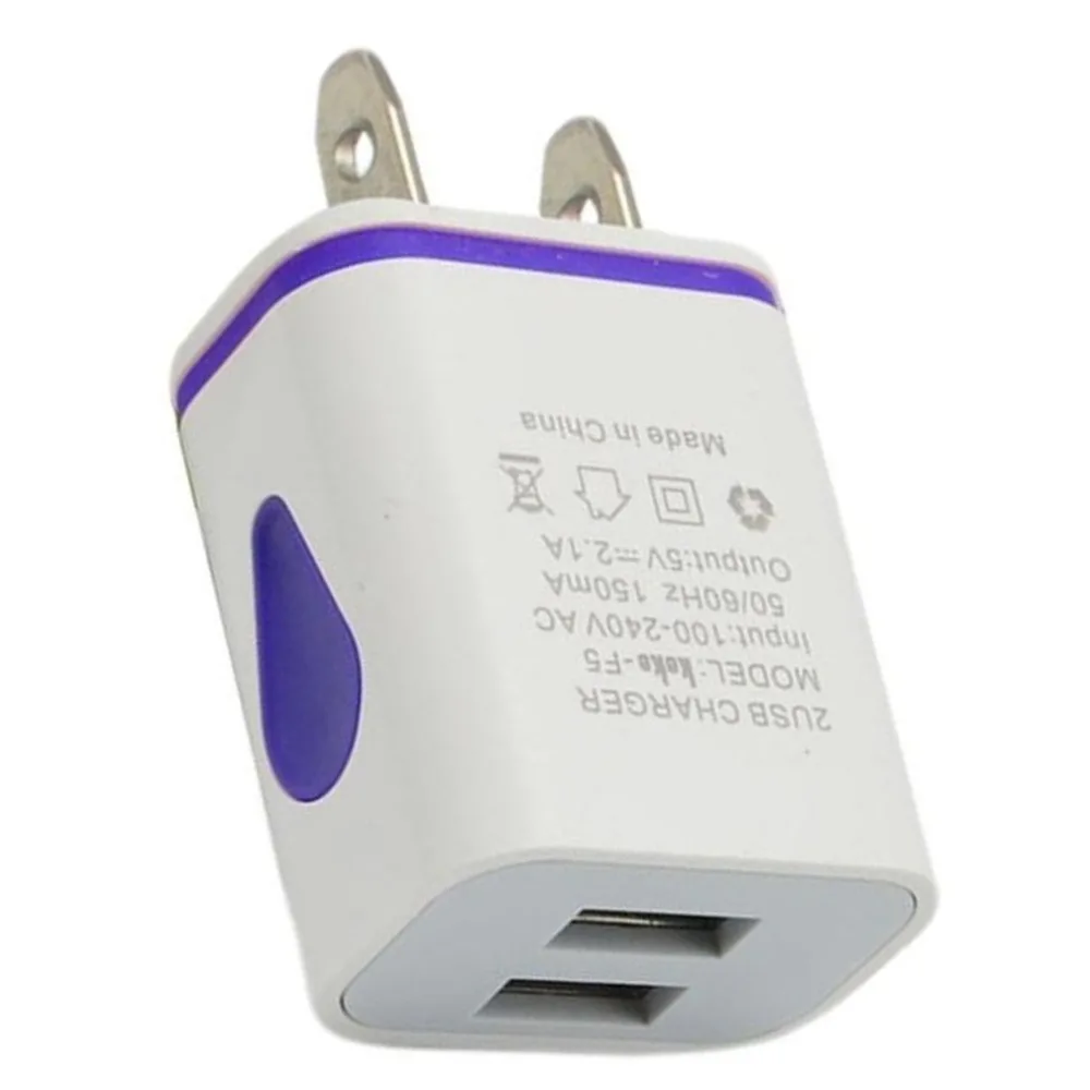 Multi-colorful Power AC / DC Adapters 2 USB Ports and Connectors LED Light Emitting Travel USB Charger for Phone
Multi-colorful Power AC / DC Adapters 2 USB Ports and Connectors LED Light Emitting Travel USB Charger for Phone