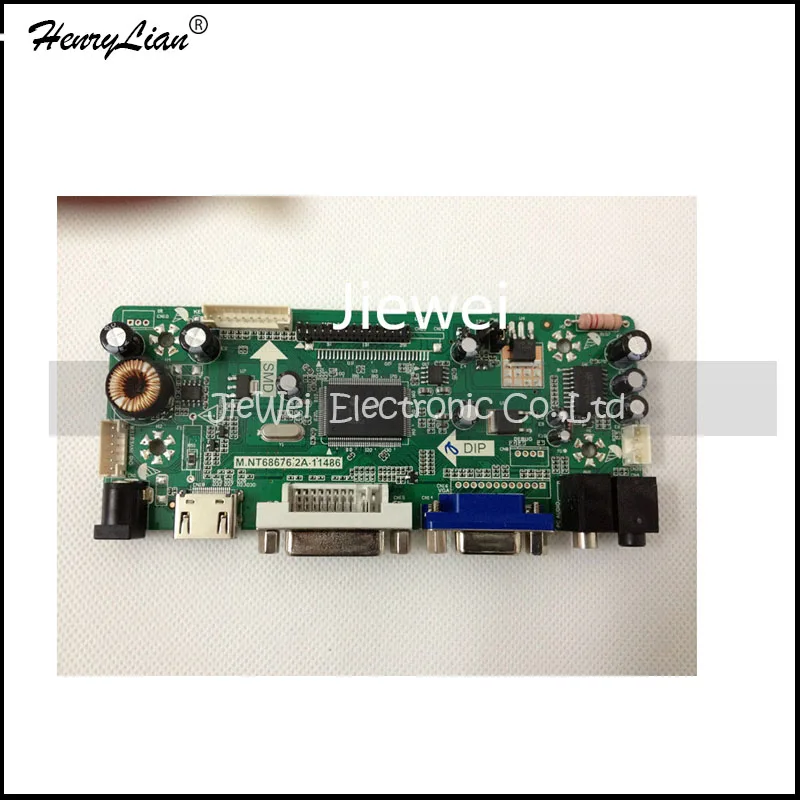 HENRYLIAN (Jiewei) M.NT68676.2A HDMI+DVI+VGA LCD Controller Board for 10.1" inch HD B101UAN02.1 1920*1200 LED Panel | Компьютеры и