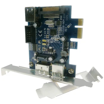 Dual USB 3.0 Port + Power over eSATA + 9 Pin USB2.0 Hybrid PCI Express Controller Card
Dual USB 3.0 Port + Power over eSATA + 9 Pin USB2.0 Hybrid PCI Express Controller Card