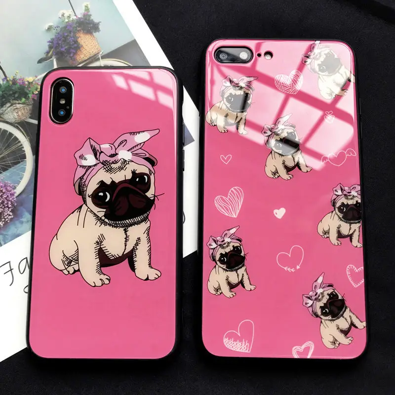 Cute Dog Pattern Hard Soft Edge Glass Phone Case For Apple iPhone XS Max X XR 8 7 6s Plus Fashion Hybrid Ultra Sllim Case Cover
Cute Dog Pattern Hard Soft Edge Glass Phone Case For Apple iPhone XS Max X XR 8 7 6s Plus Fashion Hybrid Ultra Sllim Case Cover
