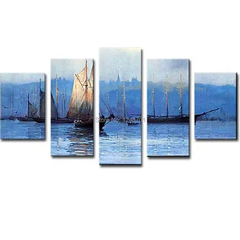 Hand Painted Abstract Five pieces-Combination Sailboat Seascape Oil Painting Landscape Wall PicturesLiving Room Home Wall Decor
Hand Painted Abstract Five pieces-Combination Sailboat Seascape Oil Painting Landscape Wall PicturesLiving Room Home Wall Decor