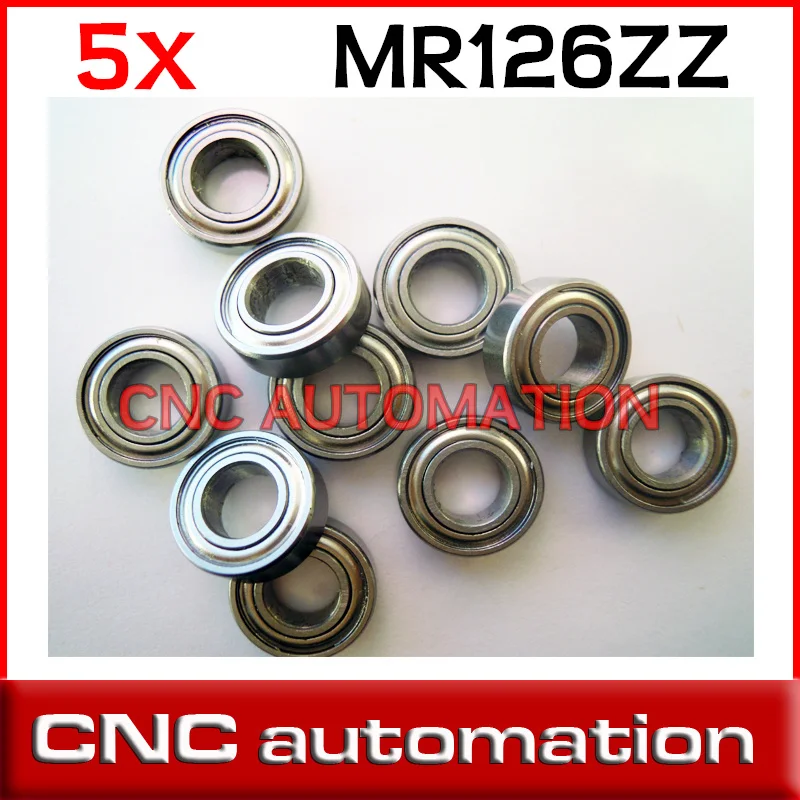 5pcs MR126 MR126ZZ thin wall miniature deep groove ball bearings 6*12*4 mm radial shaft
5pcs MR126 MR126ZZ thin wall miniature deep groove ball bearings 6*12*4 mm radial shaft