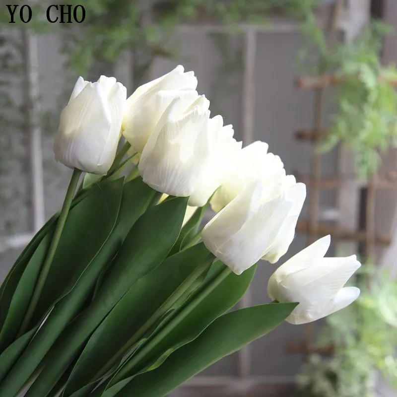 YO CHO home decoration accessories artificial latex tulip flower brunch wedding decorations diy bridal Bridesmaid flower bouquet
YO CHO home decoration accessories artificial latex tulip flower brunch wedding decorations diy bridal Bridesmaid flower bouquet
