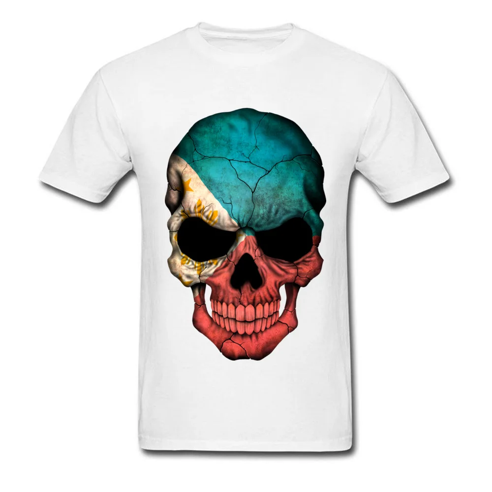 Filipino Flag Skull_white