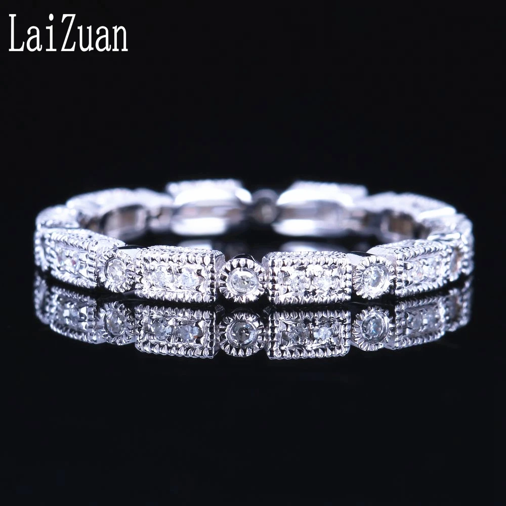 LaiZuan Sterling Silver 925 Certified 0.2CT Round Genuine Natural Diamonds Engagement Wedding Women Jewelry Vintage unique Ring
LaiZuan Sterling Silver 925 Certified 0.2CT Round Genuine Natural Diamonds Engagement Wedding Women Jewelry Vintage unique Ring