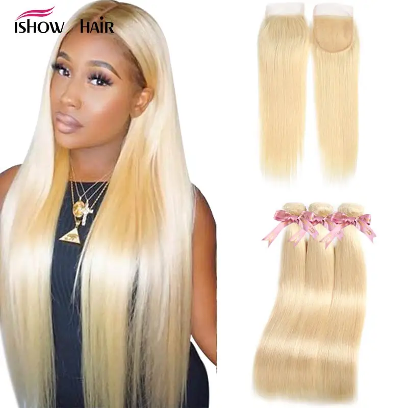 Blonde Bundles With Closure 613 Brazilian Straight Hair Bundles with Closure Ishow Remy Human Hair 3 Bundles with Closure
Blonde Bundles With Closure 613 Brazilian Straight Hair Bundles with Closure Ishow Remy Human Hair 3 Bundles with Closure