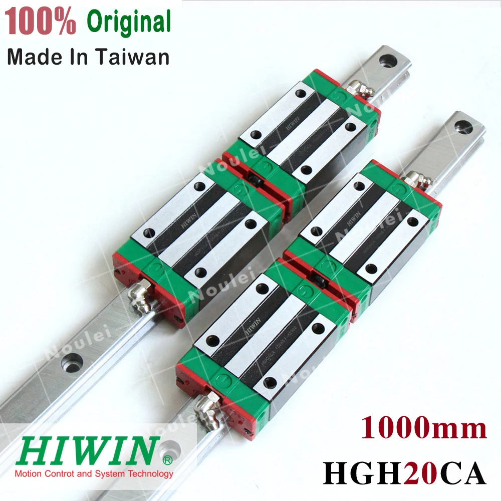 HIWIN HGR20 Linear Rail 1000mm 2pcs HGH20 Guides + 4pcs HGH20CA Blocks set for CNC
HIWIN HGR20 Linear Rail 1000mm 2pcs HGH20 Guides + 4pcs HGH20CA Blocks set for CNC