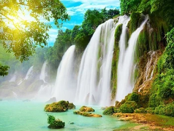 New mosaic diamond embroidery beads sunset woods waterfall scenic diamonds cross stitch kit painting handwork decor
New mosaic diamond embroidery beads sunset woods waterfall scenic diamonds cross stitch kit painting handwork decor