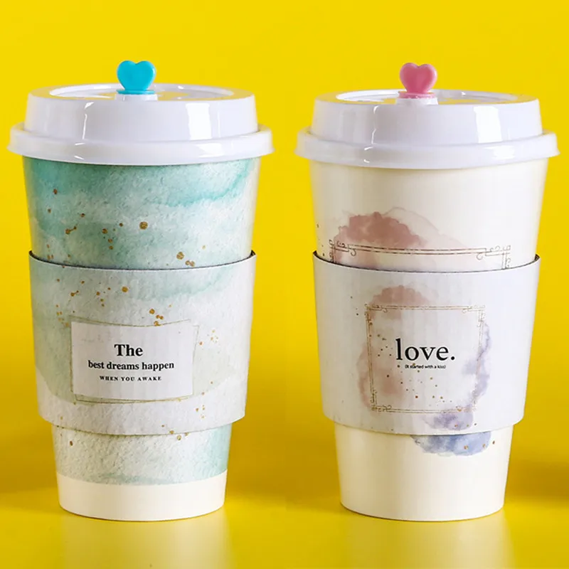 50pcs High quality creative party birthday wedding favor beverage cup 500ml drink takeaway packaging paper cups with love lid
50pcs High quality creative party birthday wedding favor beverage cup 500ml drink takeaway packaging paper cups with love lid