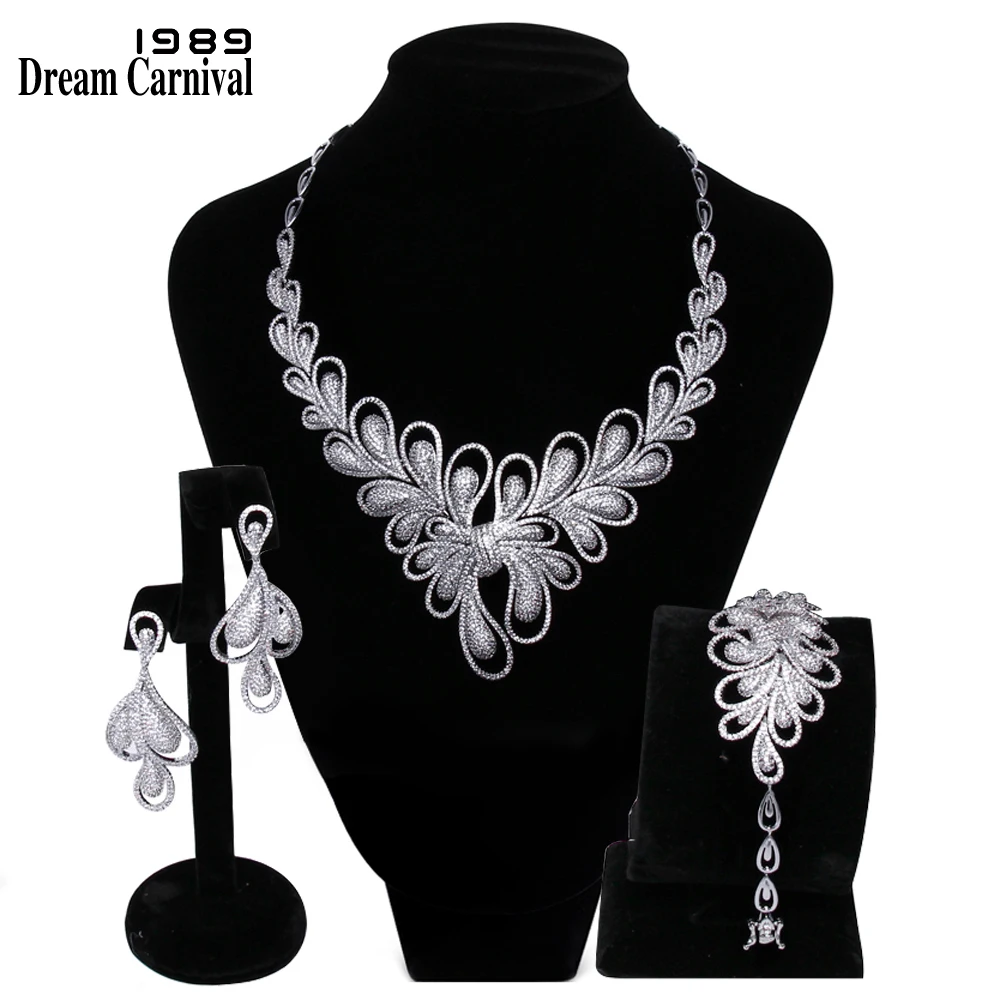 DreamCarnival 1989 New Luxury Jewellery White Cubic Zirconia AAA Quality Wedding Bride 3 pieces Set for Women Marriage B16116
DreamCarnival 1989 New Luxury Jewellery White Cubic Zirconia AAA Quality Wedding Bride 3 pieces Set for Women Marriage B16116