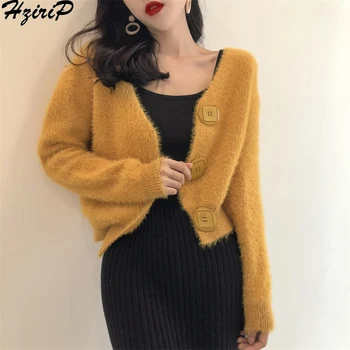 HziriP 2019 Autumn Spring Women Comfortable Female Sweater Knitted Solid Cardigans V-Neck Long Sleeve All-Match 3 Colors
HziriP 2019 Autumn Spring Women Comfortable Female Sweater Knitted Solid Cardigans V-Neck Long Sleeve All-Match 3 Colors