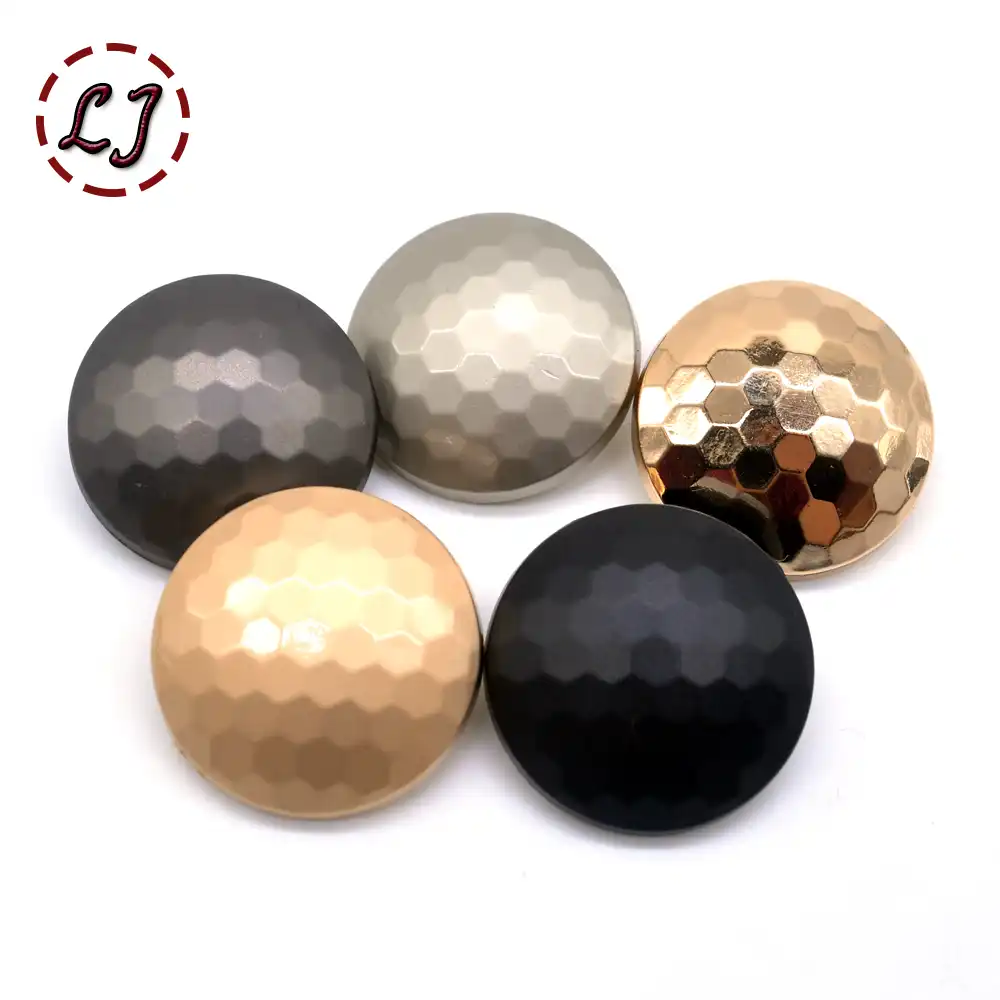 High Quality 10pcs Lot New Fashion Decorative Buttons Gold Sphere