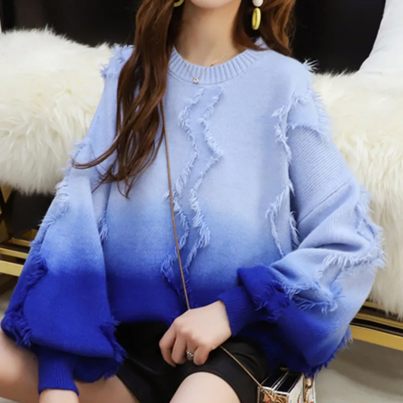 LANMREM 2019 Autumn And Winter New Fashion Sweet Women Loose Casual Gradient Tassel Pullover Sweater TC302
LANMREM 2019 Autumn And Winter New Fashion Sweet Women Loose Casual Gradient Tassel Pullover Sweater TC302
