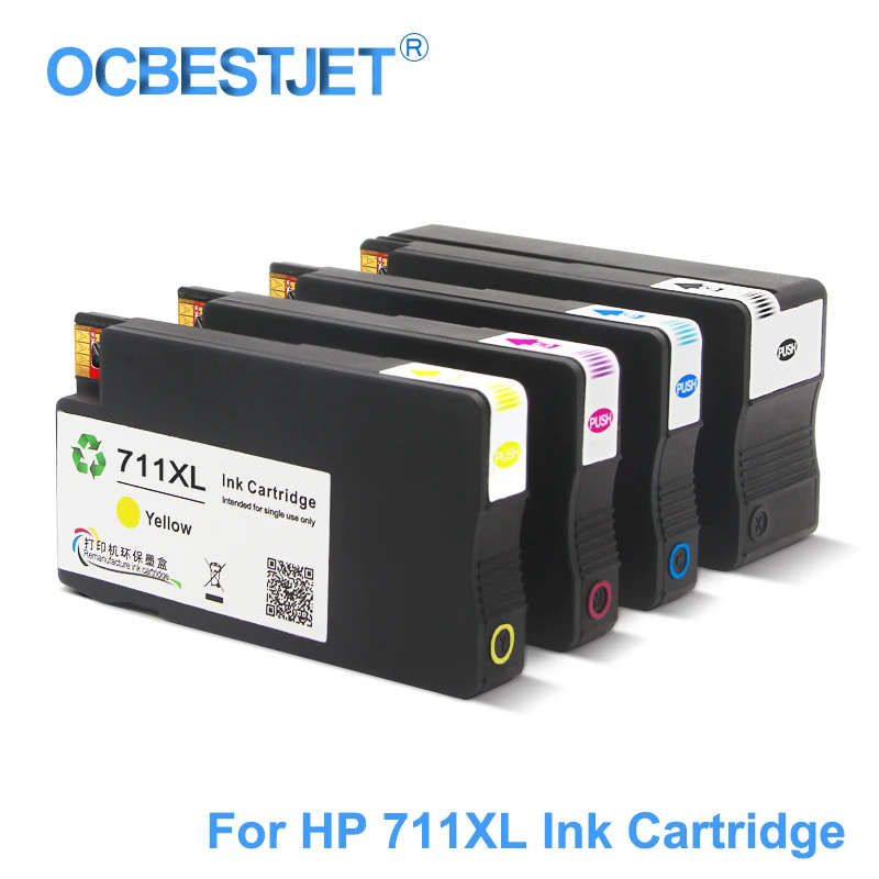 For HP 711 711 XL HP711 Remanufactured Ink Cartridge Compatible For HP DesignJet T120 T520 Printer (CZ133A CZ130Z CZ131A CZ132A)
For HP 711 711 XL HP711 Remanufactured Ink Cartridge Compatible For HP DesignJet T120 T520 Printer (CZ133A CZ130Z CZ131A CZ132A)