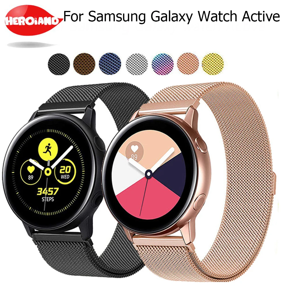 20mm Width Stainless Steel Band for Samsung Galaxy Watch 42mm/Watch Active 40mm Milanese Wristband Metal Magnetic Release Strap
20mm Width Stainless Steel Band for Samsung Galaxy Watch 42mm/Watch Active 40mm Milanese Wristband Metal Magnetic Release Strap