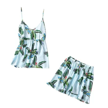 Womens Sexy Camis Sleepwear Lingerie Print Nightwear Underwear 2PC Set ropa interior femenina conjunto
Womens Sexy Camis Sleepwear Lingerie Print Nightwear Underwear 2PC Set ropa interior femenina conjunto