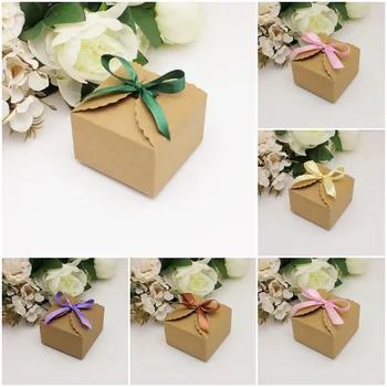 100pcs Creative Brown Kraft Paper Wedding Favors Candy Box Baby Shower Boxes Giveaways Box Party Gift Box With Ribbons 9*9*6cm
100pcs Creative Brown Kraft Paper Wedding Favors Candy Box Baby Shower Boxes Giveaways Box Party Gift Box With Ribbons 9*9*6cm