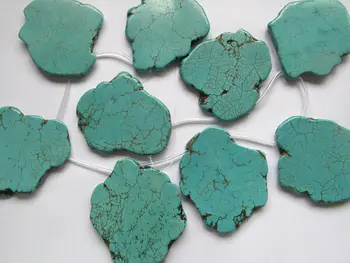 Top Drilled-50-80mm Turquoise Gemstone Green blue turquoise freeform slab beads Nugges Turquoise Pendant turquoise jewelry
Top Drilled-50-80mm Turquoise Gemstone Green blue turquoise freeform slab beads Nugges Turquoise Pendant turquoise jewelry