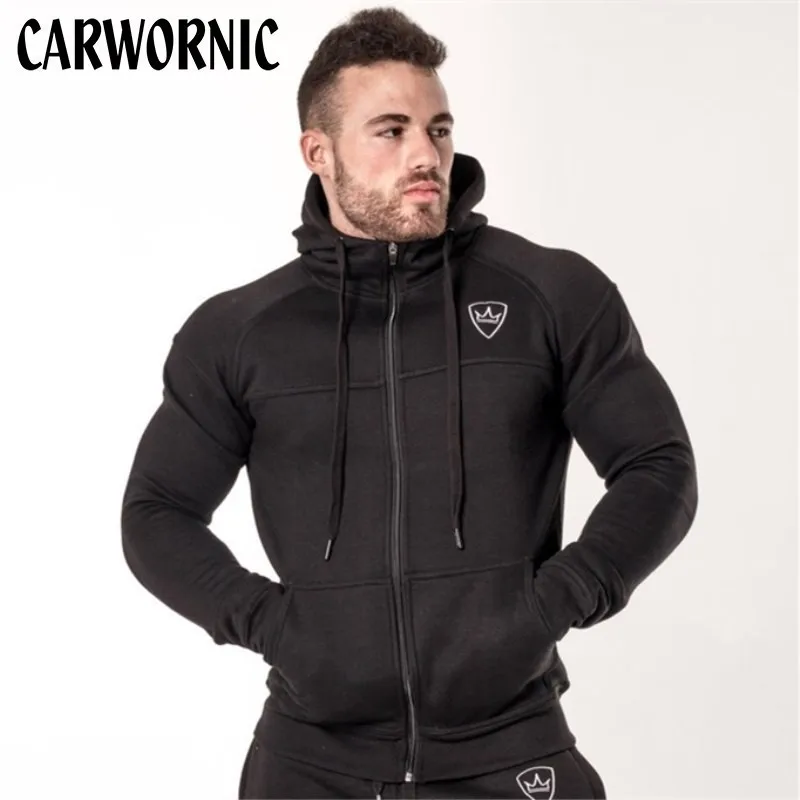 CARWORNIC Autumn New Thick Hoodies Mens Cotton Male Gyms Zipper Fitness Bodybuilding Casual Fashion Men Clothing Sportswear
CARWORNIC Autumn New Thick Hoodies Mens Cotton Male Gyms Zipper Fitness Bodybuilding Casual Fashion Men Clothing Sportswear