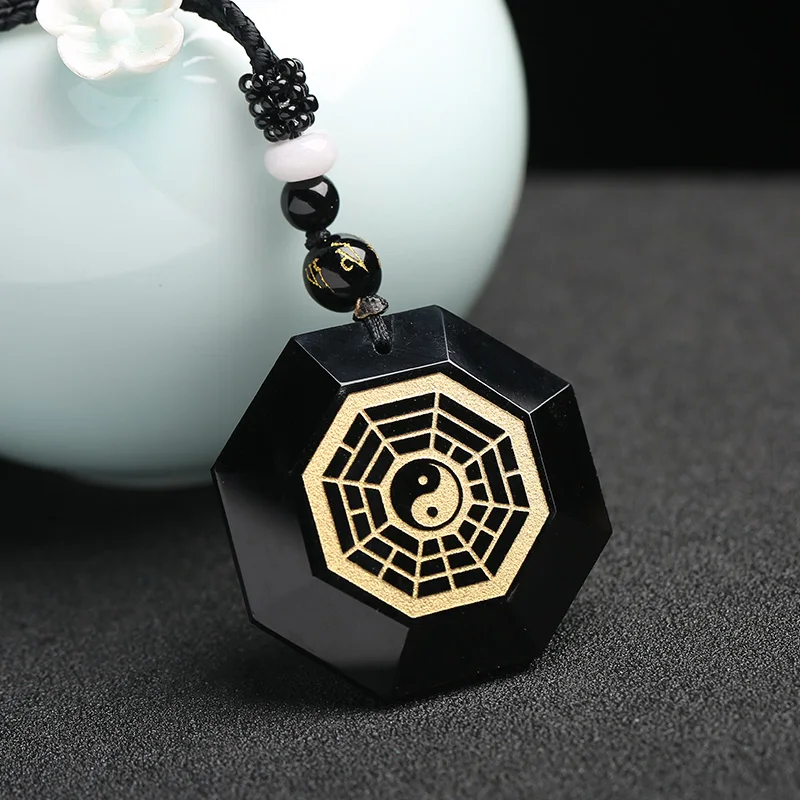 2019 Black Obsidian BAGUA Necklace Pendant With Chain Men's Jewelry Women's Jewelry
2019 Black Obsidian BAGUA Necklace Pendant With Chain Men's Jewelry Women's Jewelry