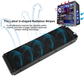 360mm Computer Water Cooling Radiator Copper 18Tube Heat Exchanger CPU Heat Sink
360mm Computer Water Cooling Radiator Copper 18Tube Heat Exchanger CPU Heat Sink