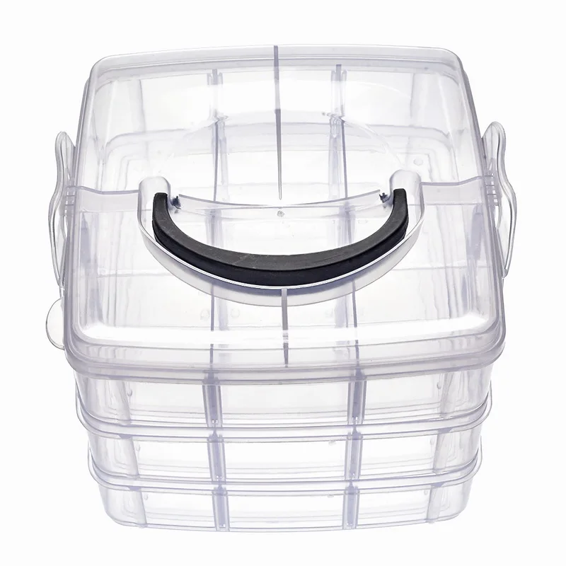 3 layer 18grids Housekeeping 1pcs Storage box Clear Plastic Craft Beads Jewellery Storage Organizer Compartment Tool Box Case
3 layer 18grids Housekeeping 1pcs Storage box Clear Plastic Craft Beads Jewellery Storage Organizer Compartment Tool Box Case