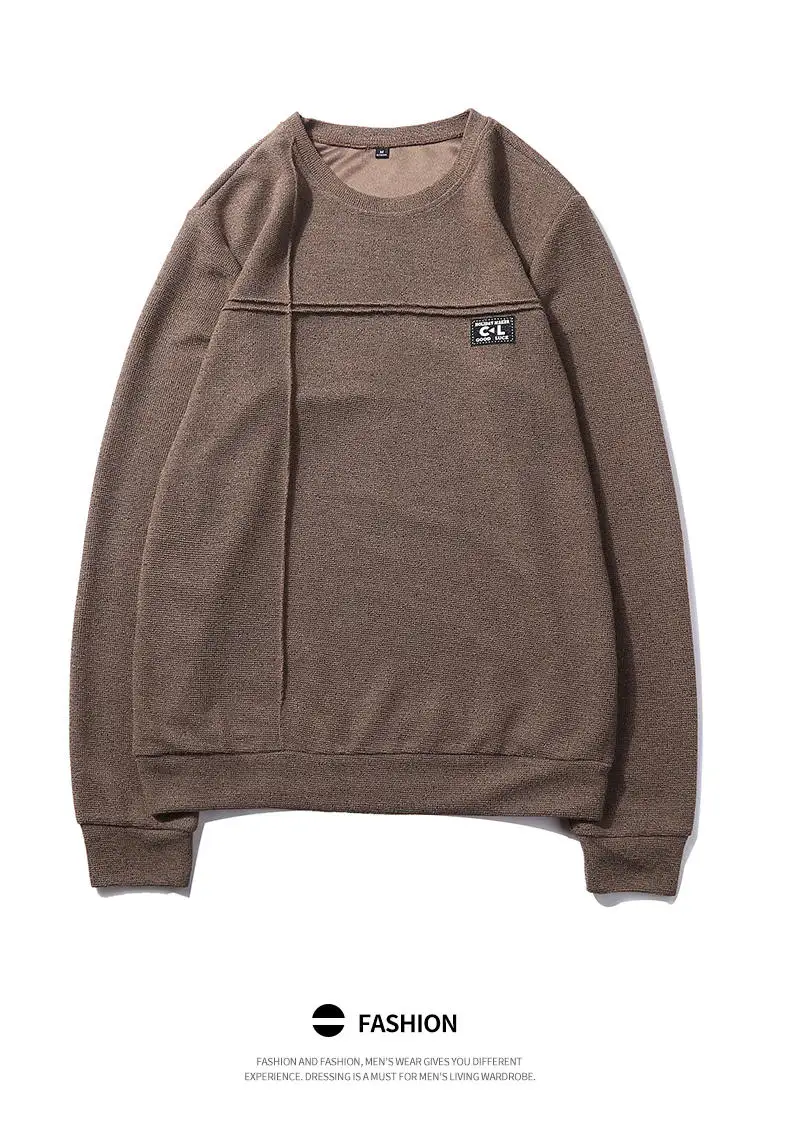 2019 New Fashion Hoodies Shirts Men Sweatshirts Male Solid Hoody Korean Styele O-Neck Autumn Spring Winter Brand Streetwears 06