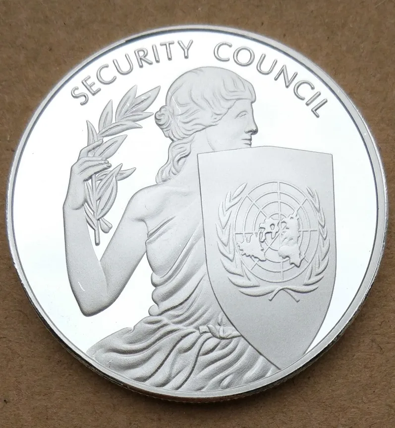 SECURITY COUNCIL Peace goddess Medal Plated Commemorative Coins National Souvenir Coin Best Gift
SECURITY COUNCIL Peace goddess Medal Plated Commemorative Coins National Souvenir Coin Best Gift