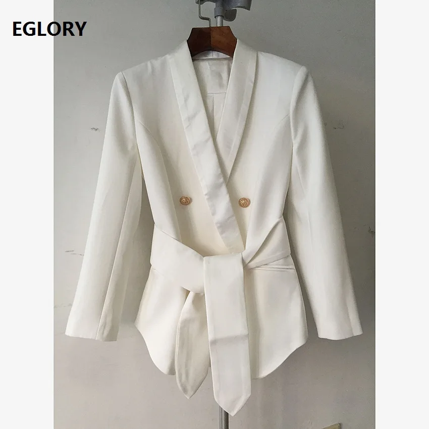 2018 Spring Autumn Women's Blazers Double Breasted Solid White Black Pink Coat Jacket Office Work Lady Belted Coat Blazer XXL
2018 Spring Autumn Women's Blazers Double Breasted Solid White Black Pink Coat Jacket Office Work Lady Belted Coat Blazer XXL
