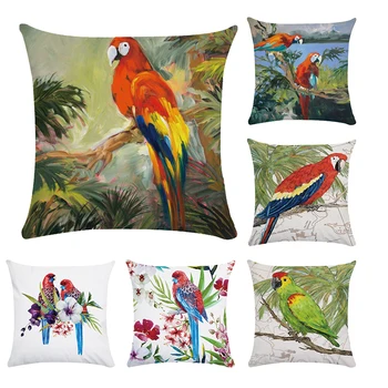 Green Leaves Tropical Cushion Cover Throw Pillows Cover Car Sofa Decorative Pillowcase Macaw Parrot Cushion 45*45cm CR050
Green Leaves Tropical Cushion Cover Throw Pillows Cover Car Sofa Decorative Pillowcase Macaw Parrot Cushion 45*45cm CR050