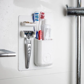 Multi-functional Space Saving Suction Toothbrush Organizer Toothpaste Holder Silicone Bathroom Shaver Rack
Multi-functional Space Saving Suction Toothbrush Organizer Toothpaste Holder Silicone Bathroom Shaver Rack