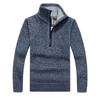 Thick Mens Sweaters Wool Pullover Half Zipper Knitted Men Autumn Sweaters Cashmere Casual Knitwear Pull Homme Solid Jumper
Thick Mens Sweaters Wool Pullover Half Zipper Knitted Men Autumn Sweaters Cashmere Casual Knitwear Pull Homme Solid Jumper