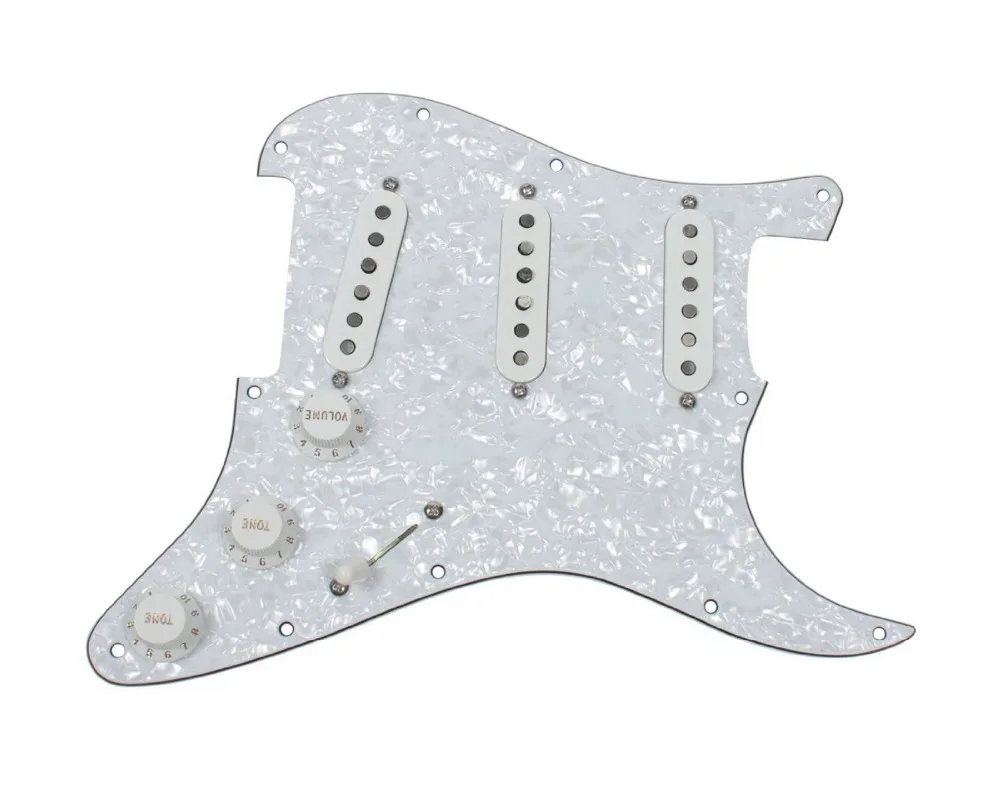 3Ply White Prewired Pickguard SSS w/Pickups for Strat Guitar Loaded Pickguard
3Ply White Prewired Pickguard SSS w/Pickups for Strat Guitar Loaded Pickguard