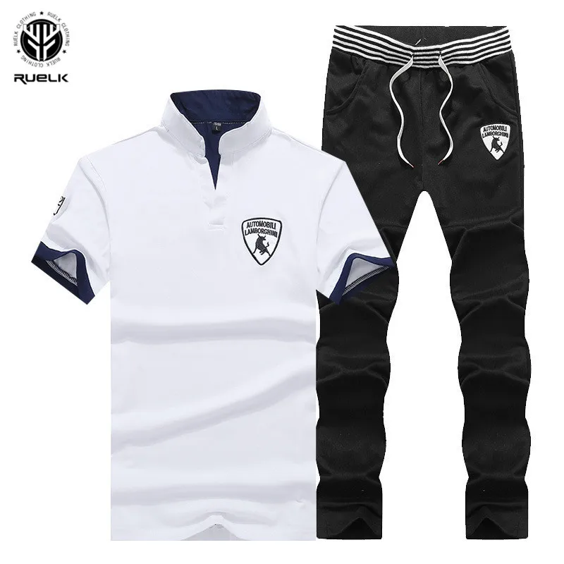 Men Suits Brand Clothing Casual Suit Men Summer Sets Tracksuits Stand Collars Streetwar Tops Tees+Trousers Fashion Mens Set
Men Suits Brand Clothing Casual Suit Men Summer Sets Tracksuits Stand Collars Streetwar Tops Tees+Trousers Fashion Mens Set