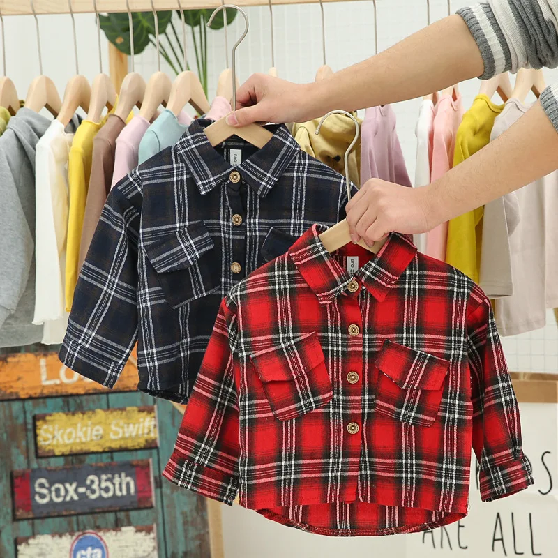 Plaid Christmas Red Toddler Boys Girls Shirts Quality England Style Baby Kids Shirts Children's Clothing
Plaid Christmas Red Toddler Boys Girls Shirts Quality England Style Baby Kids Shirts Children's Clothing