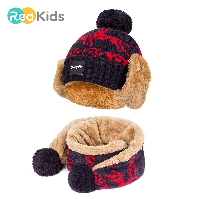 REAKIDS New Baby Hat Pom Poms Hat Baby Winter Cotton Warm Hat Cute Children Cap Scarf Suit For Boys Girls
REAKIDS New Baby Hat Pom Poms Hat Baby Winter Cotton Warm Hat Cute Children Cap Scarf Suit For Boys Girls