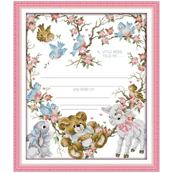 14/16/18/27/28 Birth Certificate (3) Counted Cross Stitch DIY Cross Stitch Kits Embroidery for Home Decor Needlework
14/16/18/27/28 Birth Certificate (3) Counted Cross Stitch DIY Cross Stitch Kits Embroidery for Home Decor Needlework