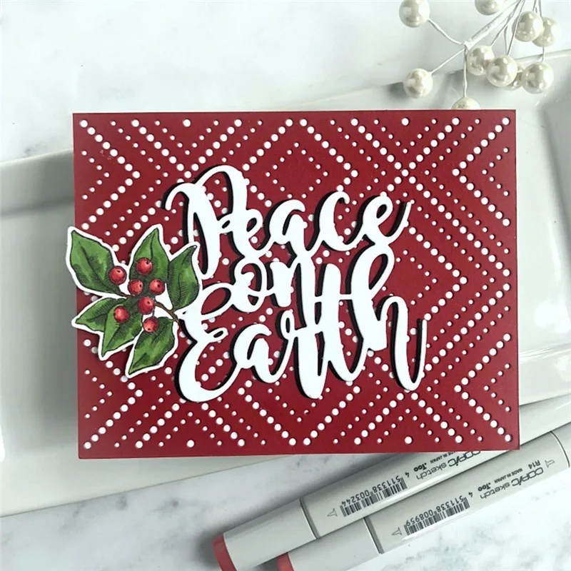 Naifumodo DIY Peace on Earth Letter Metal Cutting Dies Cutting Scrapbooking and Embossing Stencil Letter Dies 2019 New Die Cuts
Naifumodo DIY Peace on Earth Letter Metal Cutting Dies Cutting Scrapbooking and Embossing Stencil Letter Dies 2019 New Die Cuts