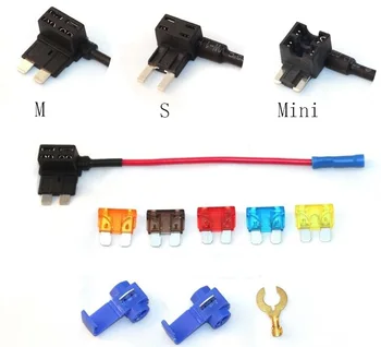 M/S/Mini size Fuse Adapter tap Dual Adapter Holder For Car Auto Truck 5/7.5/10/15/20A fuse+terminal
M/S/Mini size Fuse Adapter tap Dual Adapter Holder For Car Auto Truck 5/7.5/10/15/20A fuse+terminal