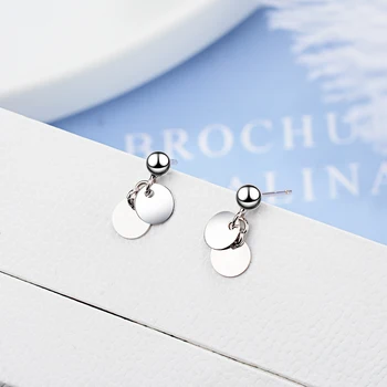 100% 925 Solid Real Sterling Silver Women's Jewelry Round Sheet Stud Earrings Gift For Teen Girls Kids Lady Jewelry DS952
100% 925 Solid Real Sterling Silver Women's Jewelry Round Sheet Stud Earrings Gift For Teen Girls Kids Lady Jewelry DS952