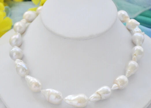 FREE SHIPPING>@@> N2949 white baroque teardrop KESHI REBORN PEARL NECKLACE 17inch 
FREE SHIPPING>@@> N2949 white baroque teardrop KESHI REBORN PEARL NECKLACE 17inch