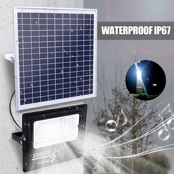 Outdoor Lamp 50/100/192/300 LED Solar Power 50W/100W/200W/300W Music Flood Light bluetooth Speaker IP67 Waterproof Energy Saving
Outdoor Lamp 50/100/192/300 LED Solar Power 50W/100W/200W/300W Music Flood Light bluetooth Speaker IP67 Waterproof Energy Saving