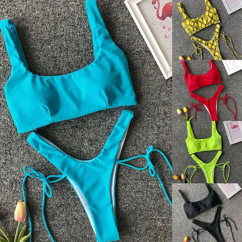 2019 Summer Sexy Womens Padded Push-up Bandage Bikini Set Leopard Print Lace Up Swimsuit Bathing Suit Beachwear Swimwear
2019 Summer Sexy Womens Padded Push-up Bandage Bikini Set Leopard Print Lace Up Swimsuit Bathing Suit Beachwear Swimwear